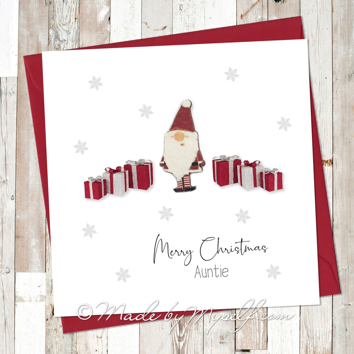 3D Present Santa Card