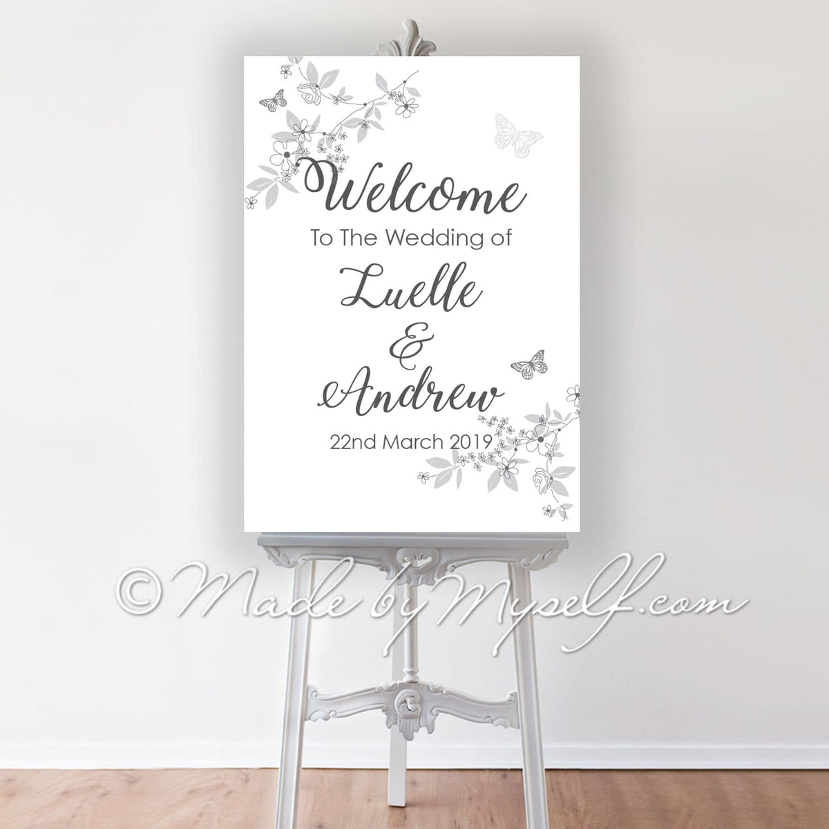 Butterfly Welcome Sign