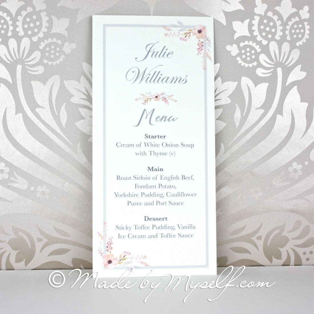 Florence Menu Place Card