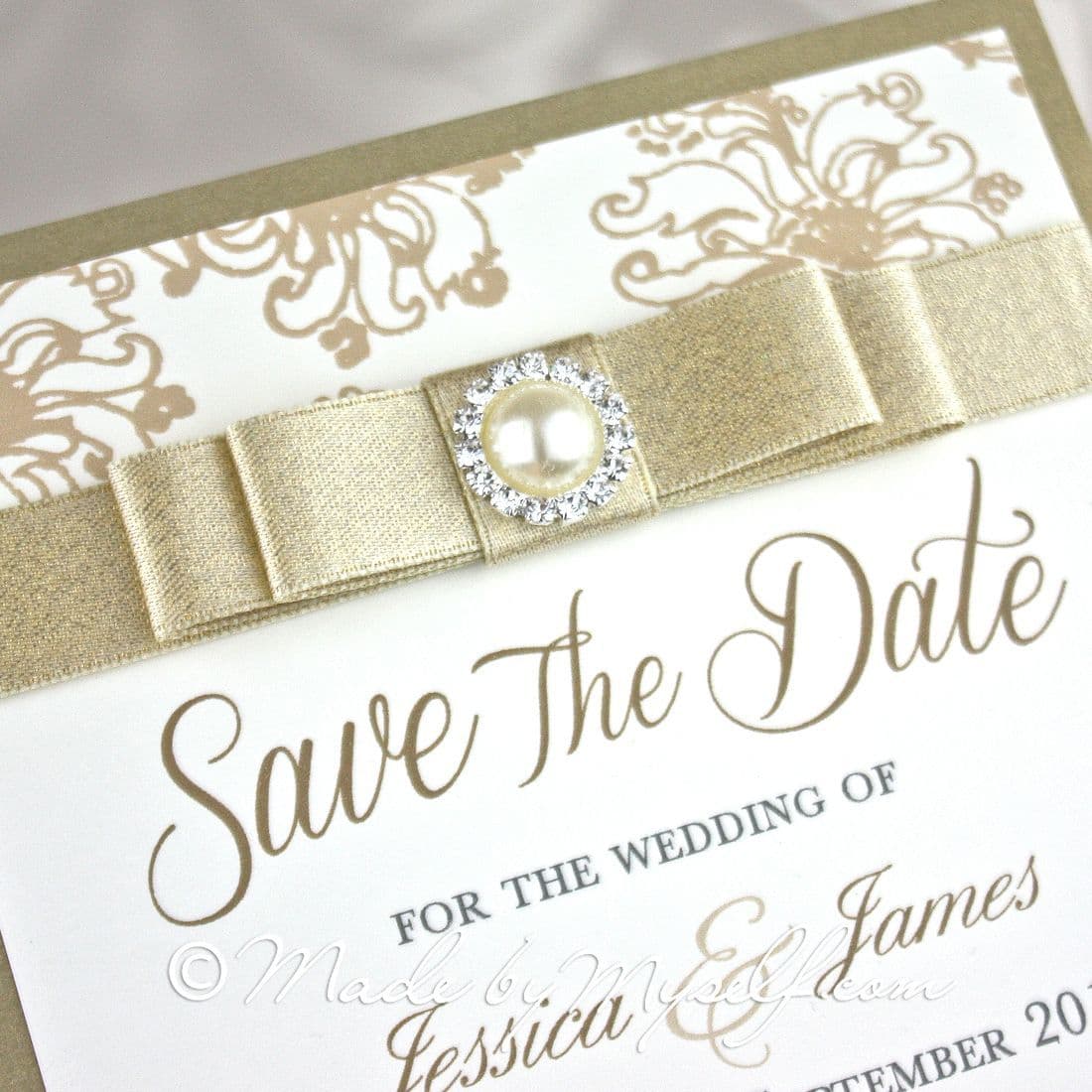 Floral Glitz Save The Date