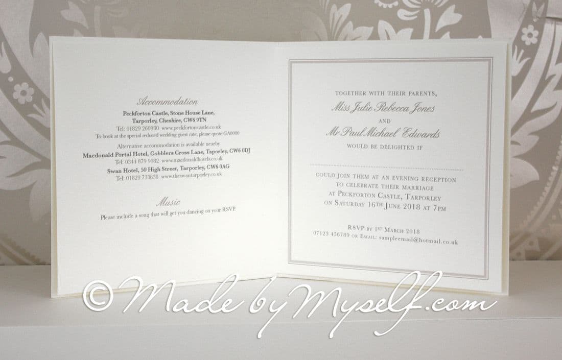 Mila Wedding Invitation Card Style