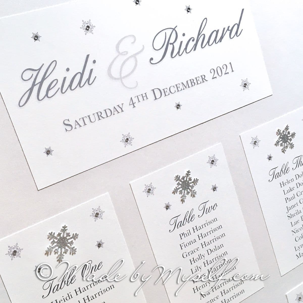 Snowflake Seating/Table Plan