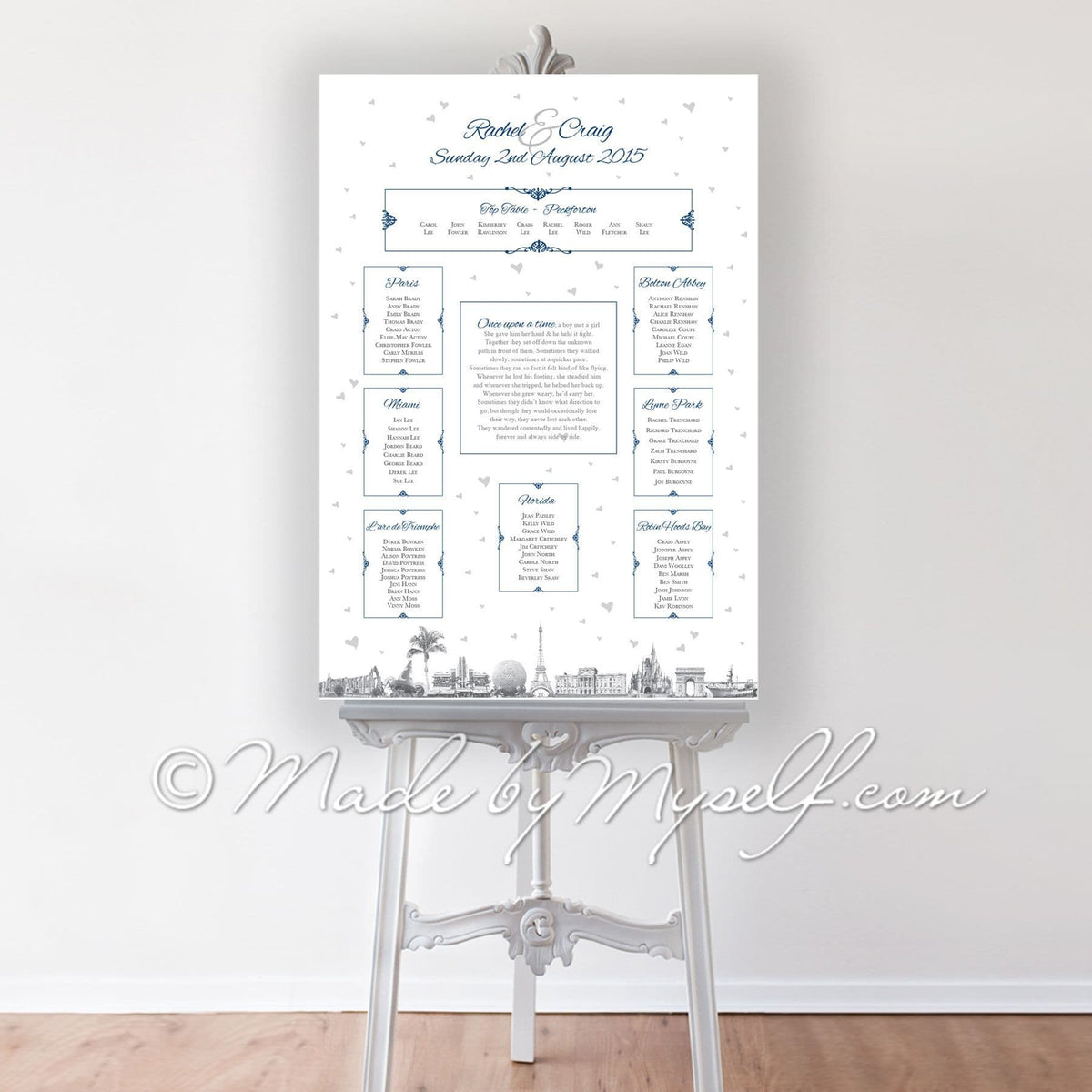 Travel Landmarks Seating/Table Plan
