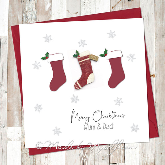 3D Present Stocking Card