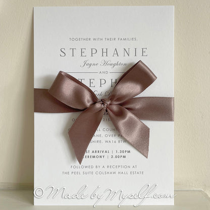 Bella A5 Flat Card Wedding Invitation