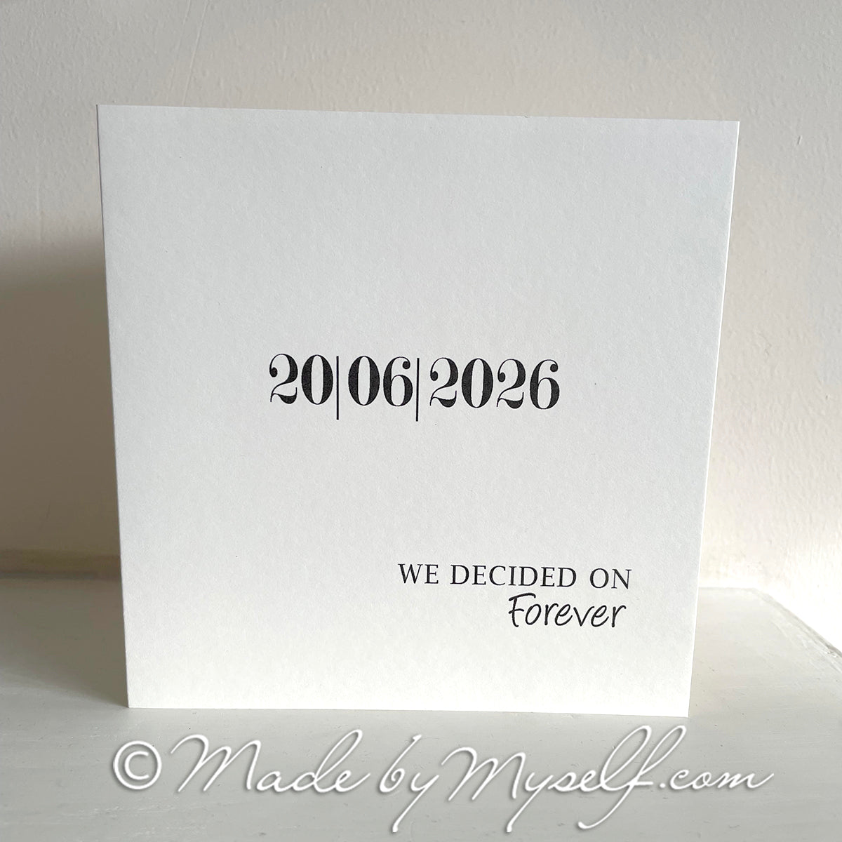 Forever Card Style Wedding Invitation