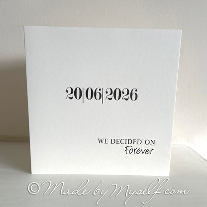 Forever Card Style Wedding Invitation