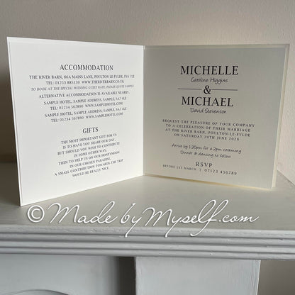 Forever Card Style Wedding Invitation