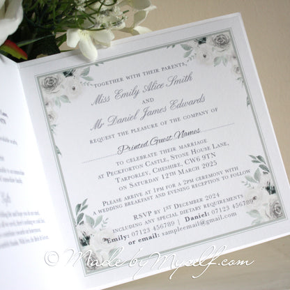 Amelia Card Style Wedding Invitation