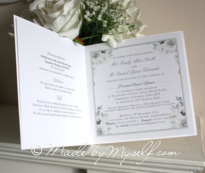 Amelia Card Style Wedding Invitation