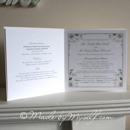 Amelia Card Style Wedding Invitation