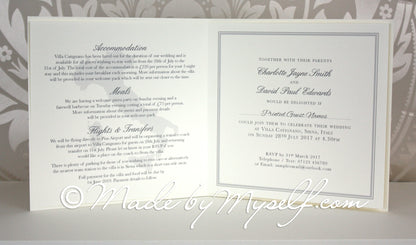Amore Card Style Wedding Invitation