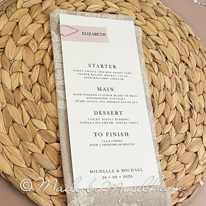 Eloise Menu Place Card