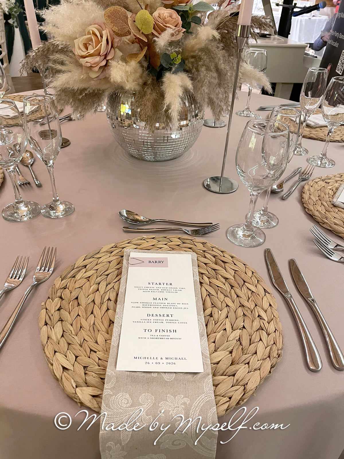 Eloise Menu Place Card