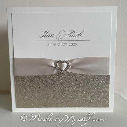 Sparkle Card Style Wedding Invitation