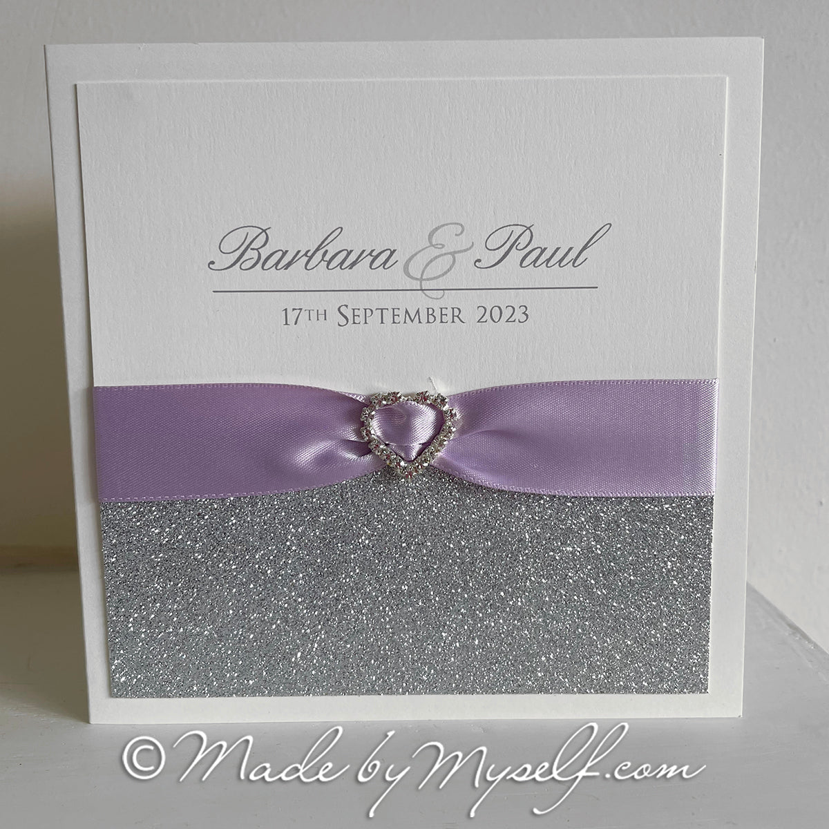 Sparkle Card Style Wedding Invitation