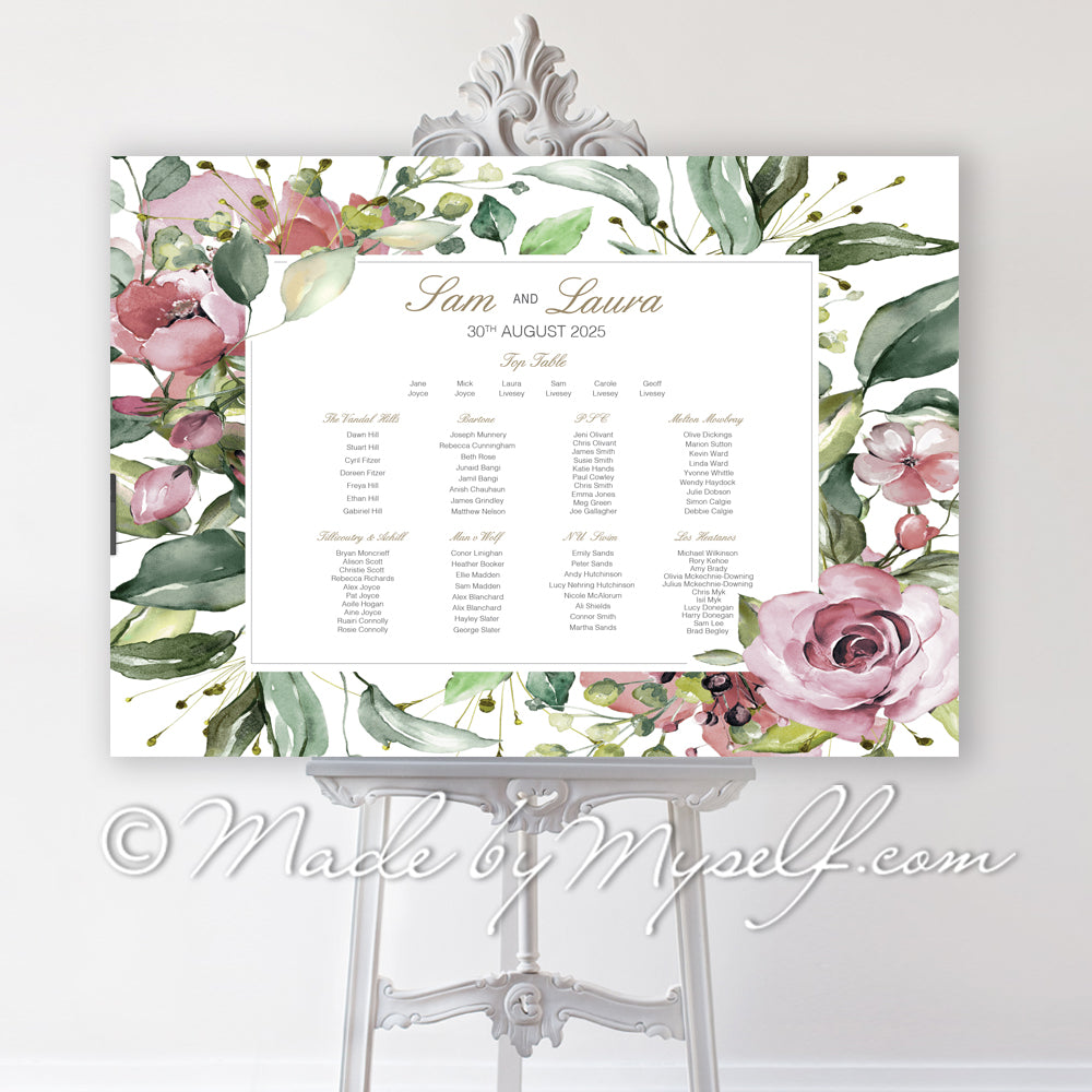 Athena Seating/Table Plan
