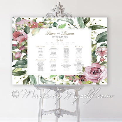 Athena Seating/Table Plan