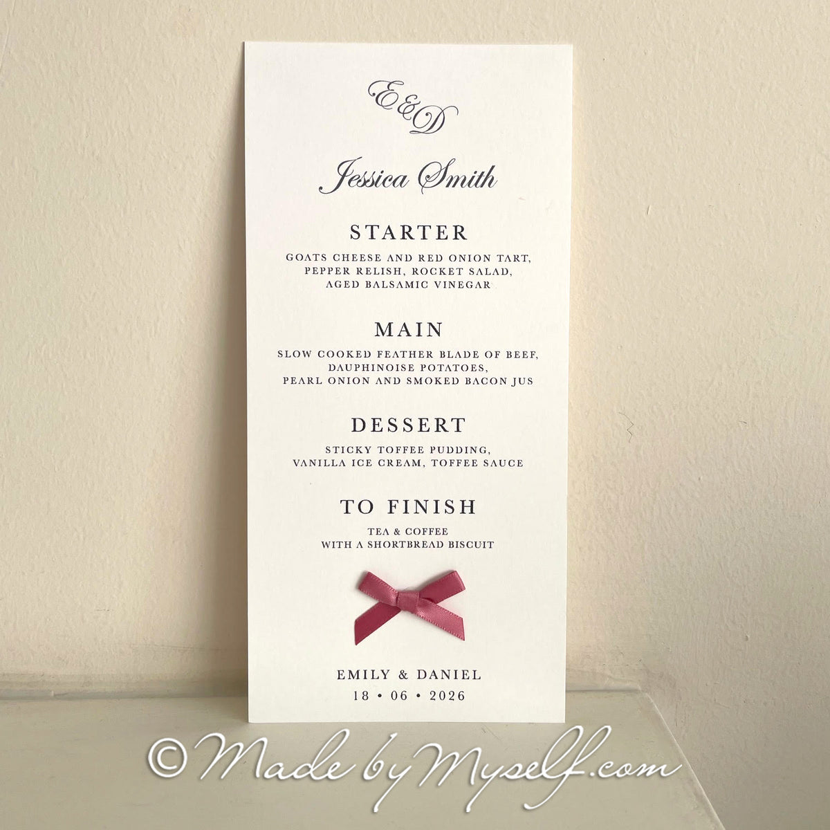 Valentina Menu