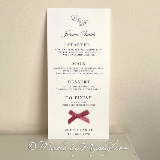 Valentina Menu