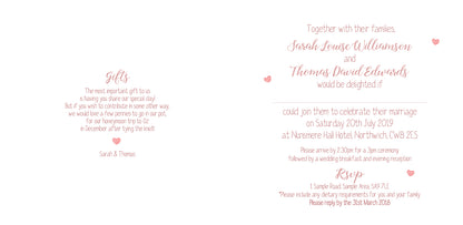 Emily Card Style Wedding Invitation