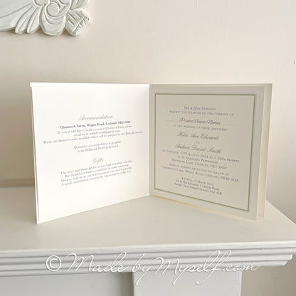 Georgina Card Style Wedding Invitation