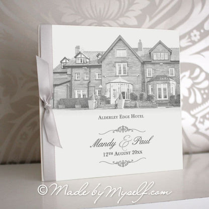 Alderley Edge Hotel, Cheshire Pocketfold Wedding Invitation - Includes RSVP & Guest Information
