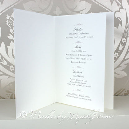 Blossom Menu