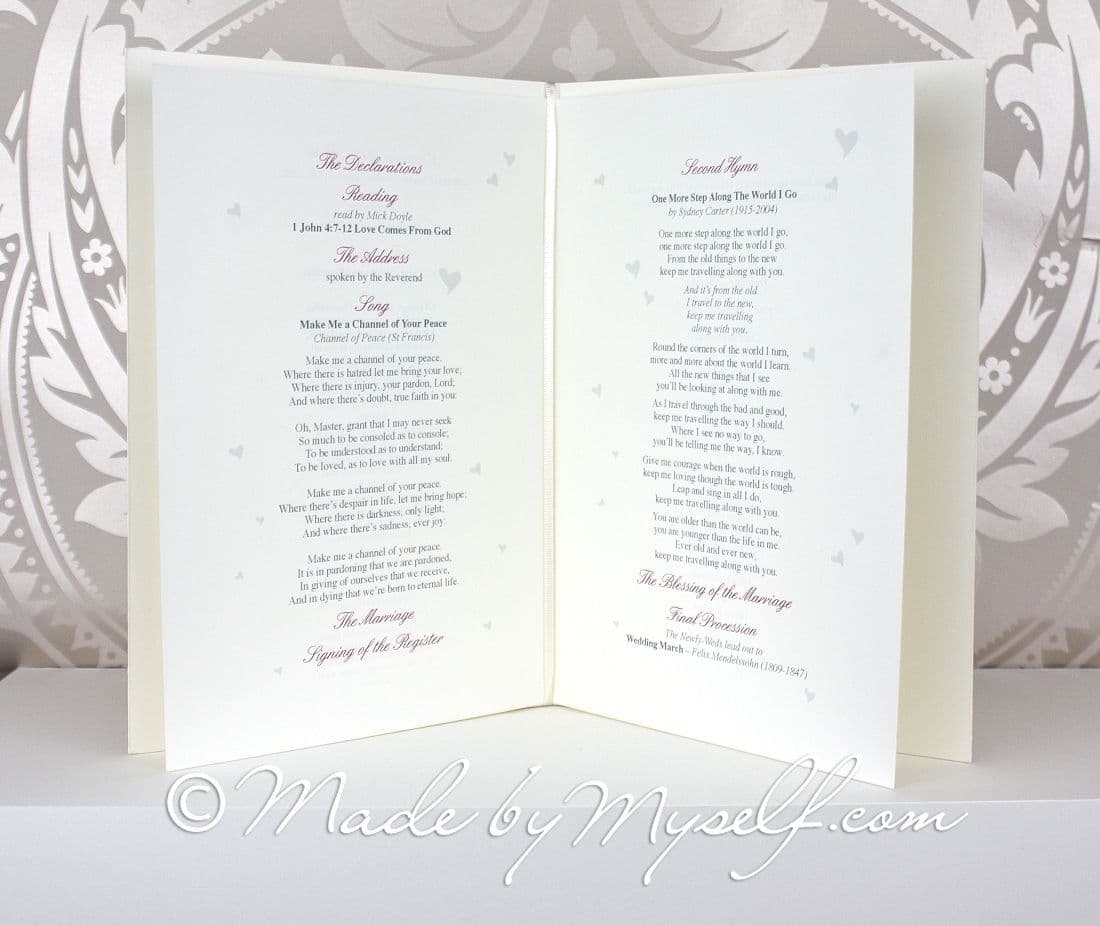 Blossom Order of Service