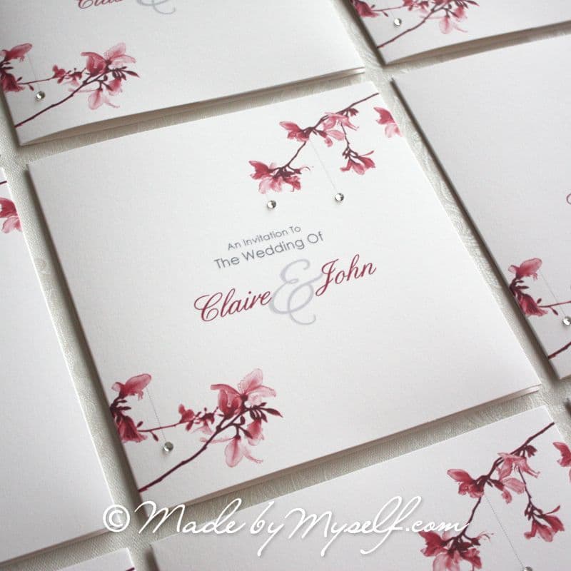 Blossom Pocketfold Wedding Invitation