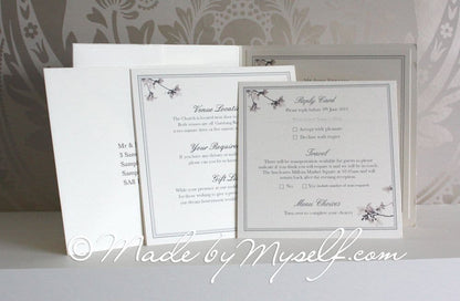 Blossom Pocketfold Wedding Invitation
