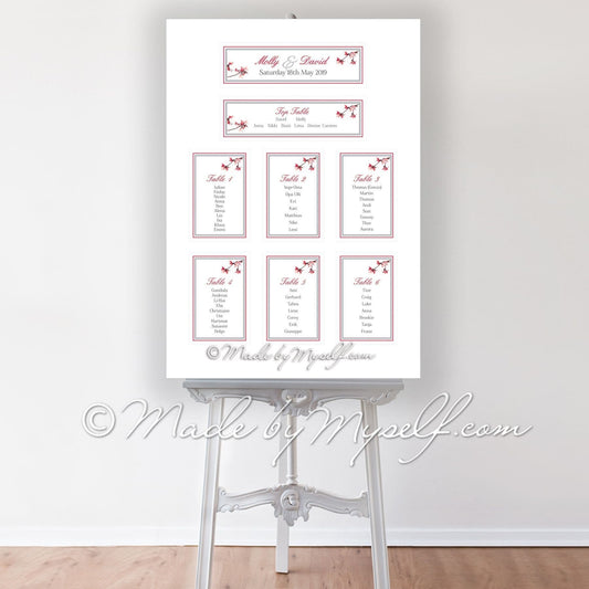 Blossom Seating/Table Plan