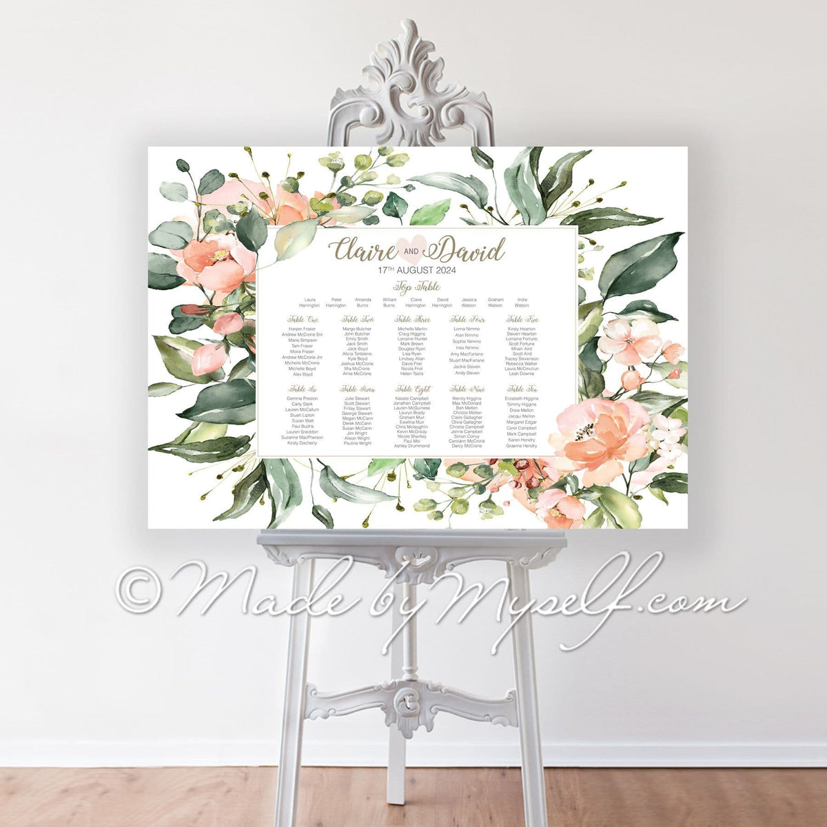 Athena Seating/Table Plan