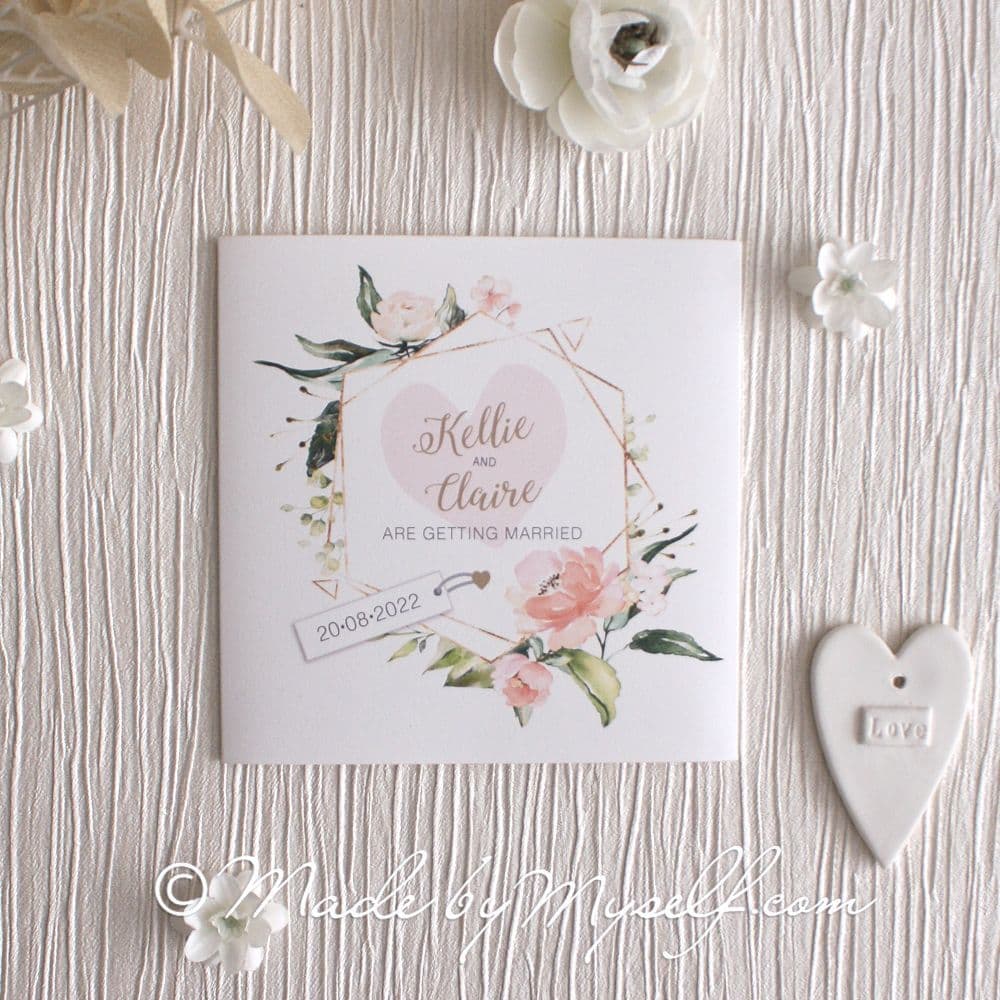 Athena Pocketfold Wedding Invitation