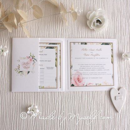 Athena Pocketfold Wedding Invitation