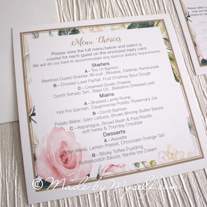 Athena Pocketfold Wedding Invitation