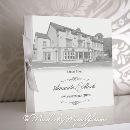 Briars Hall, Lancashire Pocketfold Wedding Invitation - Includes RSVP & Guest Information