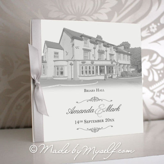 Briars Hall, Lancashire Pocketfold Wedding Invitation - Includes RSVP & Guest Information