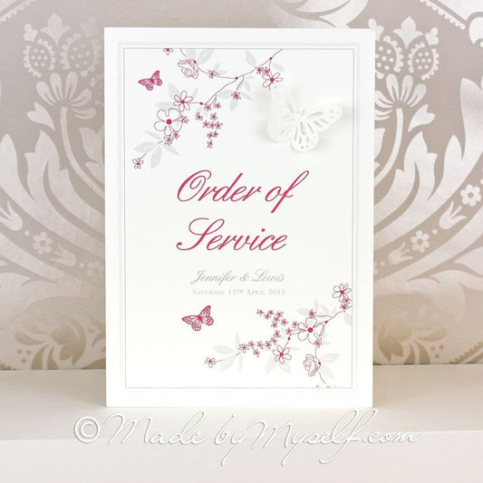 Butterfly Order of Service