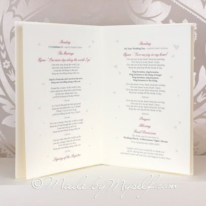 Butterfly Order of Service