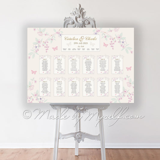 Butterfly Seating/Table Plan