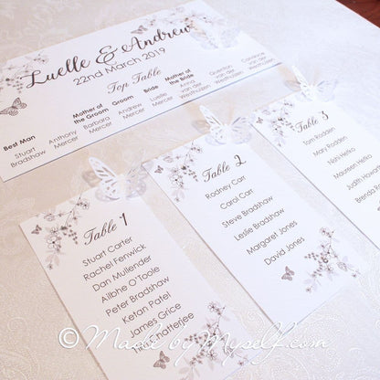 Butterfly Seating/Table Plan