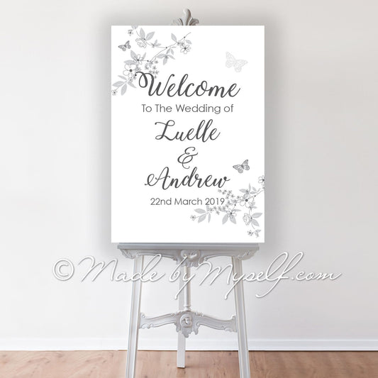Butterfly Welcome Sign