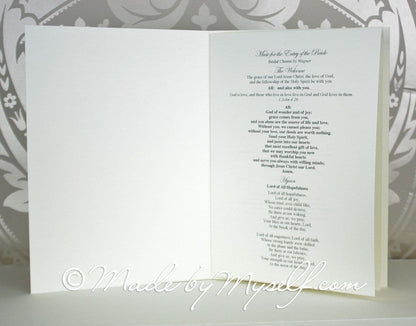 Bespoke Order of Service