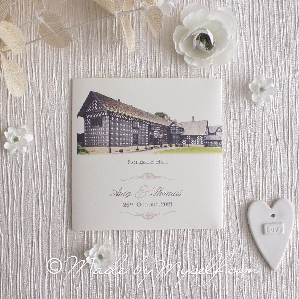 Luna Pocketfold Wedding Invitation