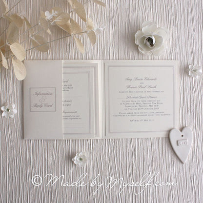 Luna Pocketfold Wedding Invitation