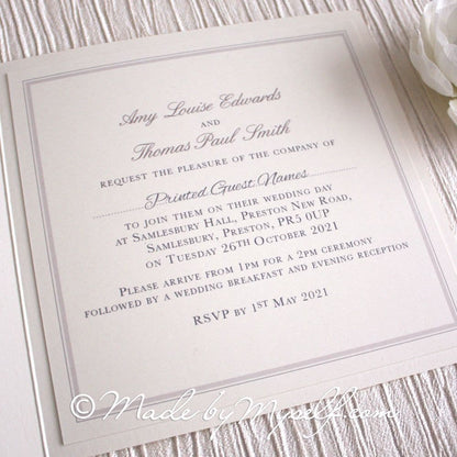 Luna Pocketfold Wedding Invitation