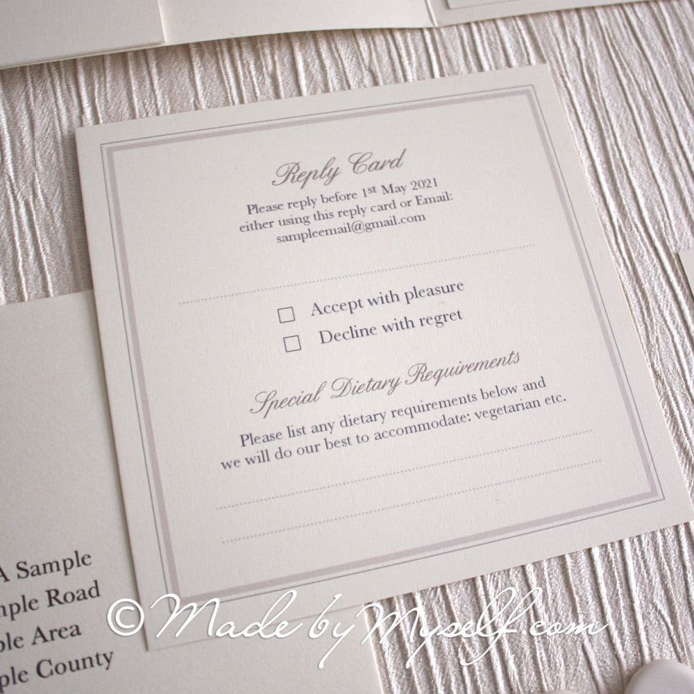 Luna Pocketfold Wedding Invitation