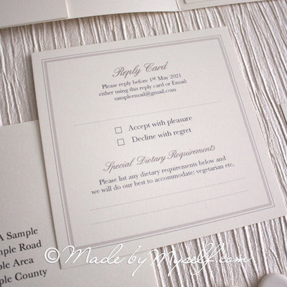 Luna Pocketfold Wedding Invitation