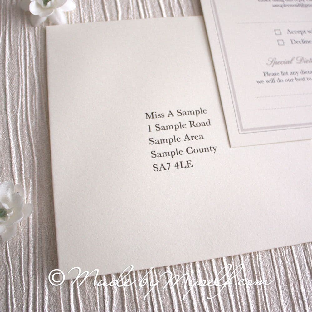 Luna Pocketfold Wedding Invitation